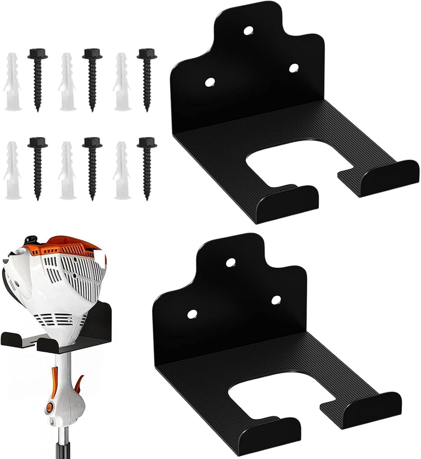 GENERIC Cintre Pour Débroussailleuse, Organiseur Mural En Acier – Cintre Pour Outils électriques Pour Pelouse, Jardin, Intérieur, Extérieur, Jardin, Ferme, Sous-sol, Pelle, Râteau, Balai, Vadrouille