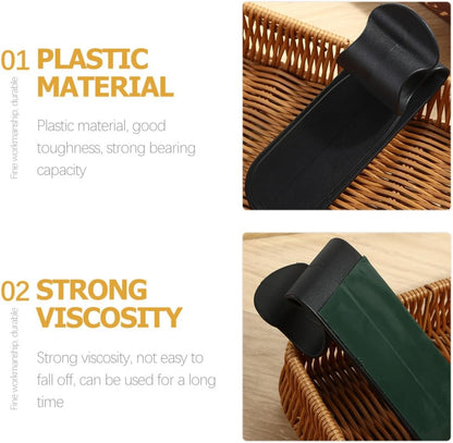  Ciieeo Lot De 6 Crochets Adhésifs Muraux En Plastique Noir Coins Arrondis Pour Suspendre Paquet Et Petits Objets, Montage Sans Perçage, Pour Usage Quotidien Et Derrière Les Portes