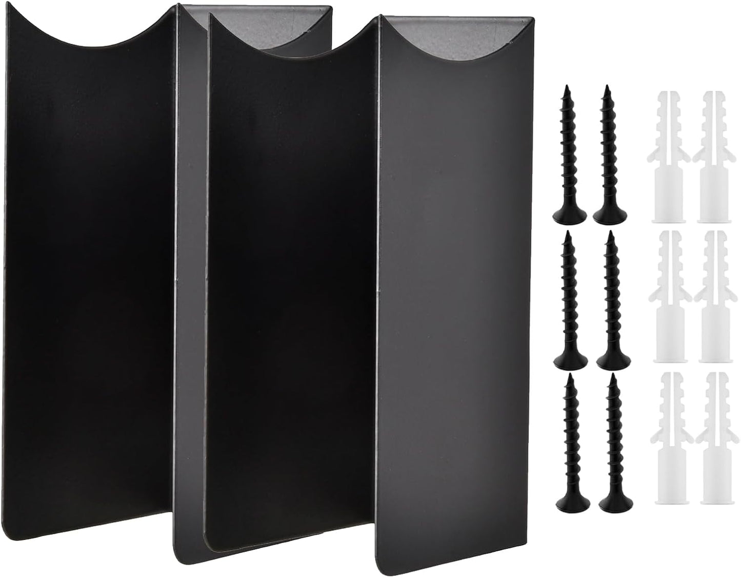  Organisateur Mural Pour Balais Et Serpillières,Lot De 2 En Acier, Fixation Murale Antidérapante | Accessoires De Rangement Pour Garage - Pour Sous-sol, Maison, Magasin De Bricolage, Remise, Jardin, Pe