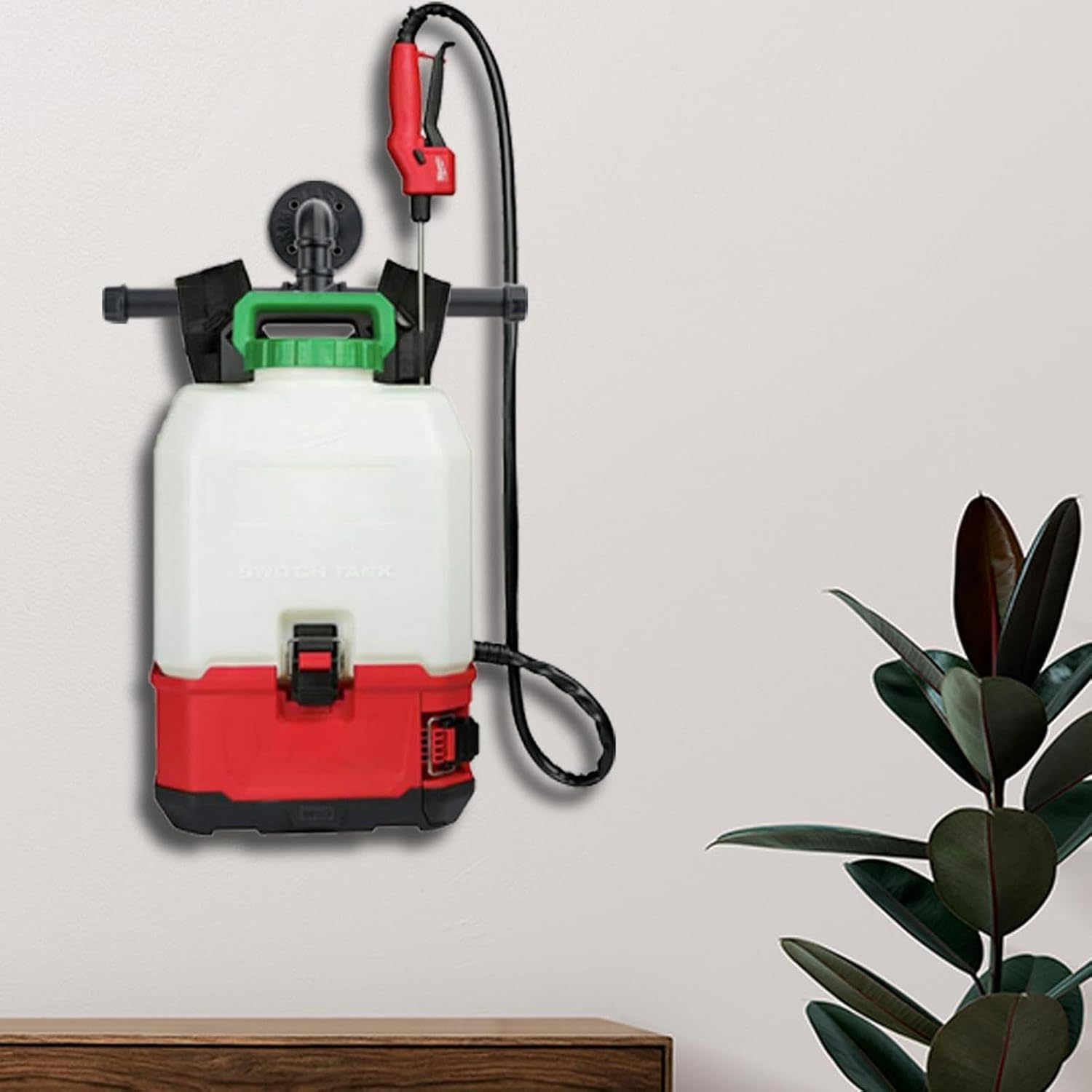  Cintre Pulvérisateur à Dos – Rangement Mural Robuste Pour Outils De Garage, Organisateur Peu Encombrant Pour Souffleur De Feuilles Et Tuyaux Industriels, Améliore L'efficacité Du Garage, Organiseur De
