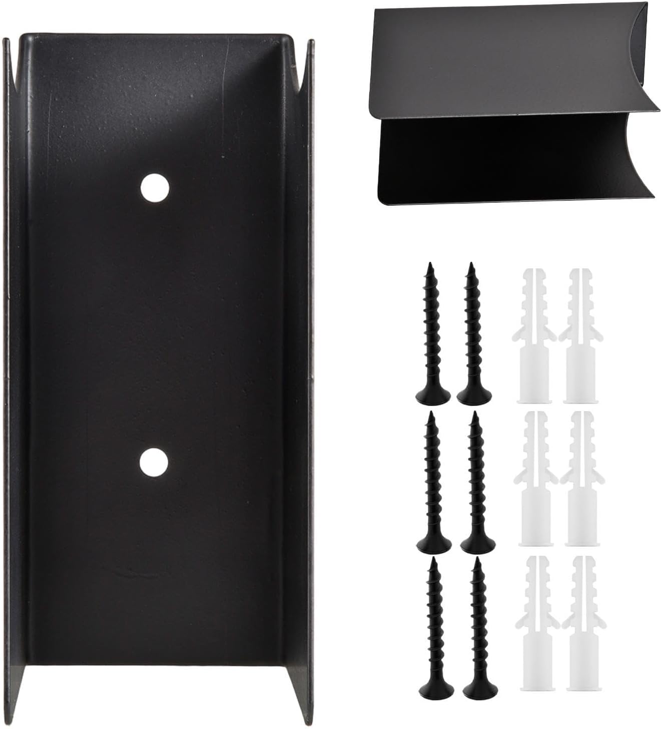  Générique Support Mural Pour Balai | Lot De 2 Supports En Acier Antidérapants - Rack De Rangement Pour Garage | Pour Maison Sous-sol Atelier Jardin Pelouse Cour Extérieur Camping-car Camion