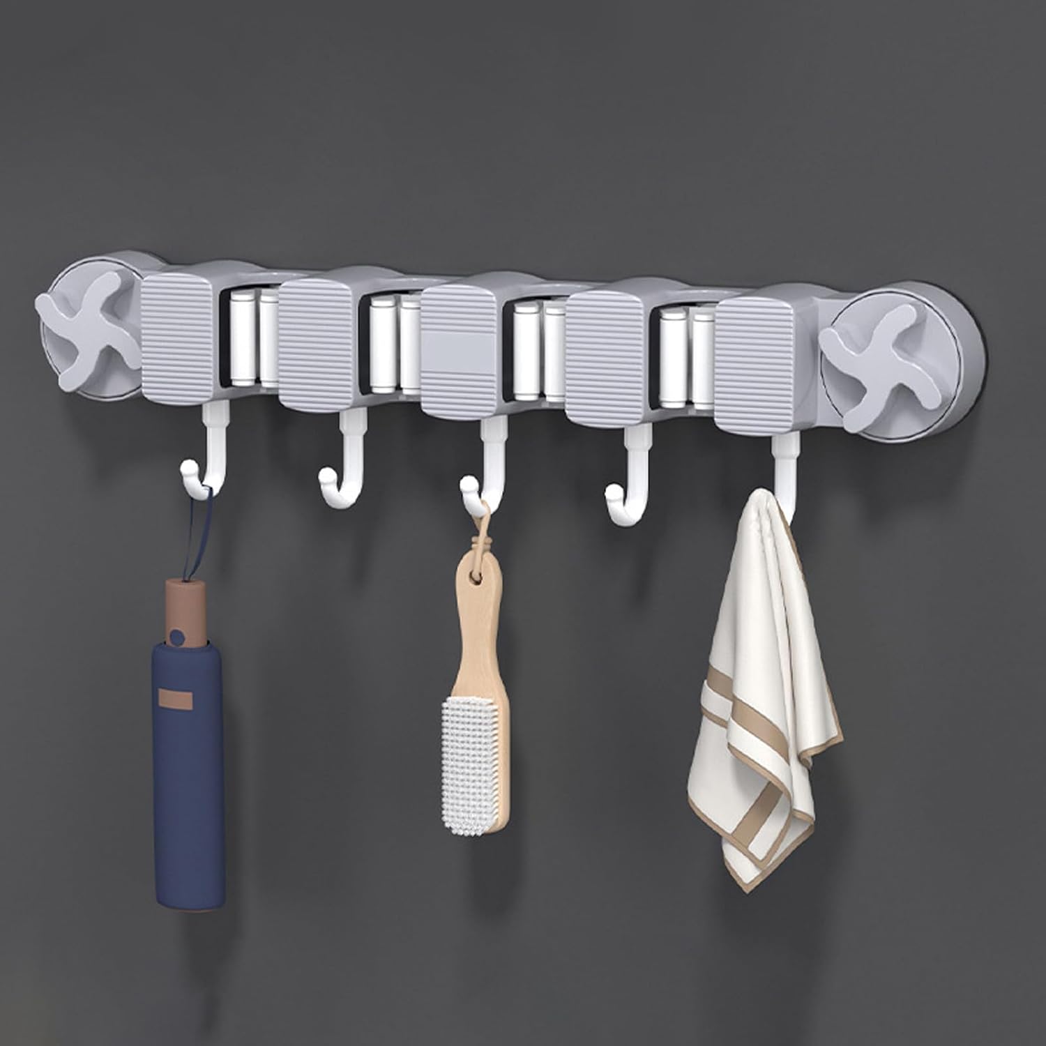  Generisch Support Mural Pour Serpillère | Support Mural à Ventouse Pour Garage | Porte-outils Organisation Ménager Accessoires De Nettoyage Garage Pelle Torchon Gants Brosse