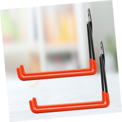  Angoily 2 Pcs Crochets De Rangement D'entrepôt En Fer Pour Outils Et Grands Objets Fixation Murale Facile Pour Garage, Jardin Ou Balcon