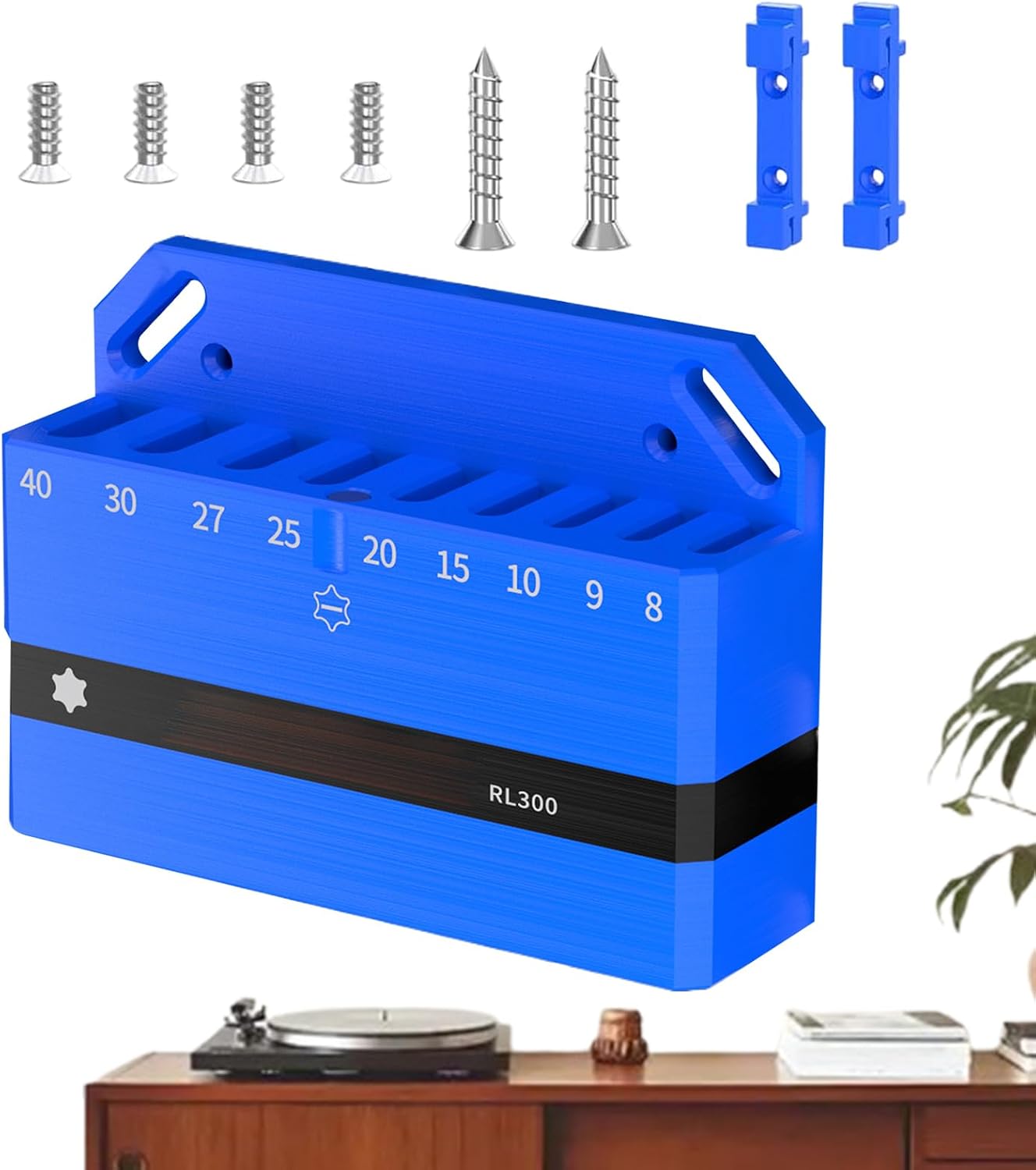 GENERIC Organisateur De Clés Magnétique | Rack De Rangement D'outils,Support De Clé,Pour L'Organisation Hexagonale De Vélo Mural Pour Atelier Et Exposition