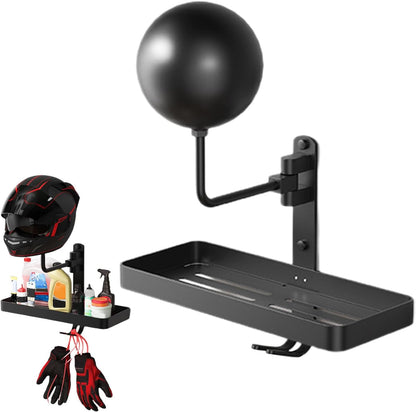  Helmet Holder, Motorcycle Hat Rack, Helmet Stand, Wall Mount Motorcycle Safety Hat Hook, Single And Double Heads Helmet Holder, Motorcycle Accessory Storage For Coats Hats