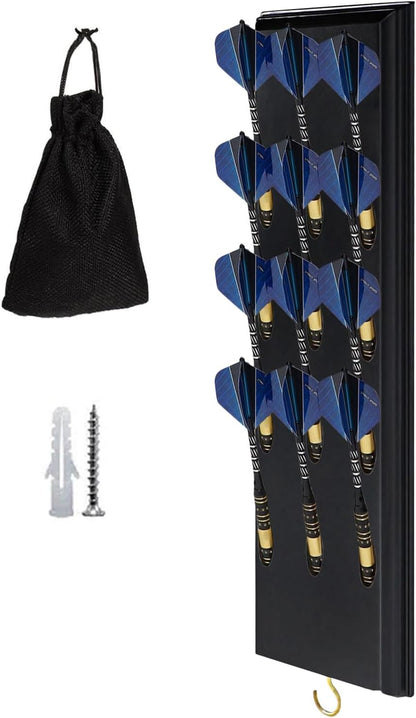 GENERIC Porte-points – Support De Fléchettes – Présentoir En Bois Peu Encombrant, Sac De Rangement Sécurisé, Résultats De Texture En Bois Lisse, Accessoire, Unité Unique, Finition Marron Naturel