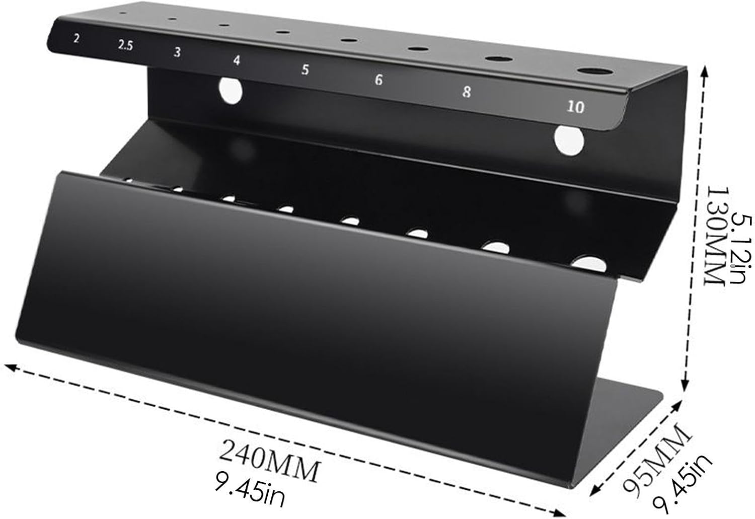 GENERIC Support De Rangement Pour Clés – Support Hexagonal Pour Garage | Organiseur D'outils Robuste Avec Cadre Peu Encombrant Et Fonctionnalités Multi-fentes Pour Atelier, Réparation, Atelier, Salon, Projets