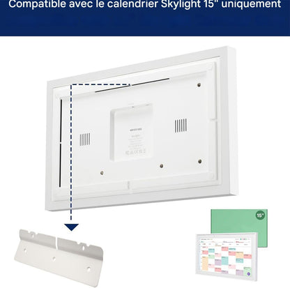 Support Mural Pour Calendrier Digital | Support Réfrigérateur Pour Agenda Numérique | Accessoires Organiseur Réglables Bureau Cuisine | Chambre Et Autres Surfaces