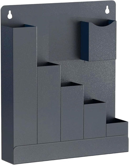  Support Mural Pour Colliers De Serrage,Stockage 6 Poches Pour Abri De Jardin,Stockage Attaches-Câbles Électriques - Pour Professionnels Installateurs Propriétaires Bureau à Domicile Studio Atelier Gar
