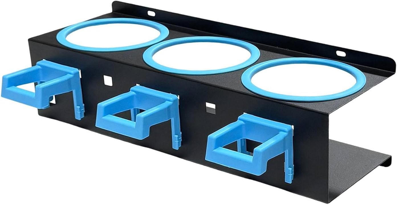  Porte-flacons Pulvérisateurs, étagère Murale Pour Flacons Pulvérisateurs, Organisateur Métallique, Kit Complet Avec Vis, En Acier Robuste, Idéal Pour, Noir 4 Trous