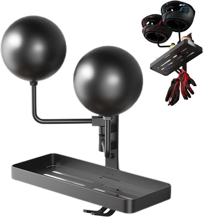  Helmet Holder, Motorcycle Hat Rack, Helmet Stand, Wall Mount Motorcycle Safety Hat Hook, Single And Double Heads Helmet Holder, Motorcycle Accessory Storage For Coats Hats