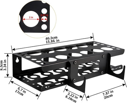 GENERIC Support De Rangement, 12 Emplacements De Grande Capacité, Support Mural Pour Outils De Calfeutrage à La Main | Pour Dortoir, Atelier De Réparation, Garage, Atelier, Salon