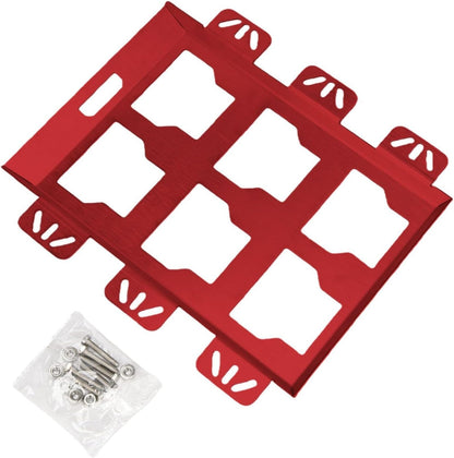  Plaque De Montage Pour Système De Rangement D'outils, Support Mural En Acier Inoxydable Avec Capacité De 22,7 Kg, Kit De Matériel Rouge, Noir, Argent Pour Camion, Van, Atelier (argent)