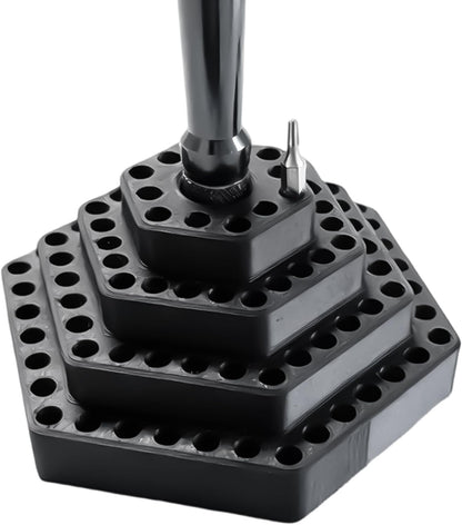  Générique Porte-Forets - Organisateur Pour Embouts Hexagonaux 4.8 Mm | Range-forets Et Mèches | Pour Travaux De Garage, Cloisons Sèches, Outils De Menuiserie, Travaux D'Électricité Et Rénovation