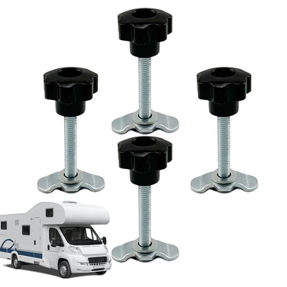  Boulons De Rail En L, Pattes Filetées à Languette Filetée Pour écrous De Fixation, Rails Ergonomiques Antidérapants Pièces De Rechange Pour Véhicules, Avions, Garages, Entrepôts