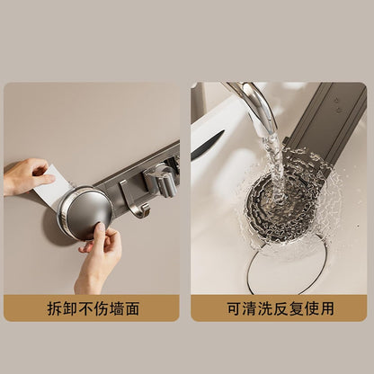  Générique Porte-Balai,Supports À Ventouse Antirouille Haute Résistance,Organisateur Mural Pour Serpillère Et Outils - Pour Dortoir Bureau Appartement Chambre Salon Salle De Bain