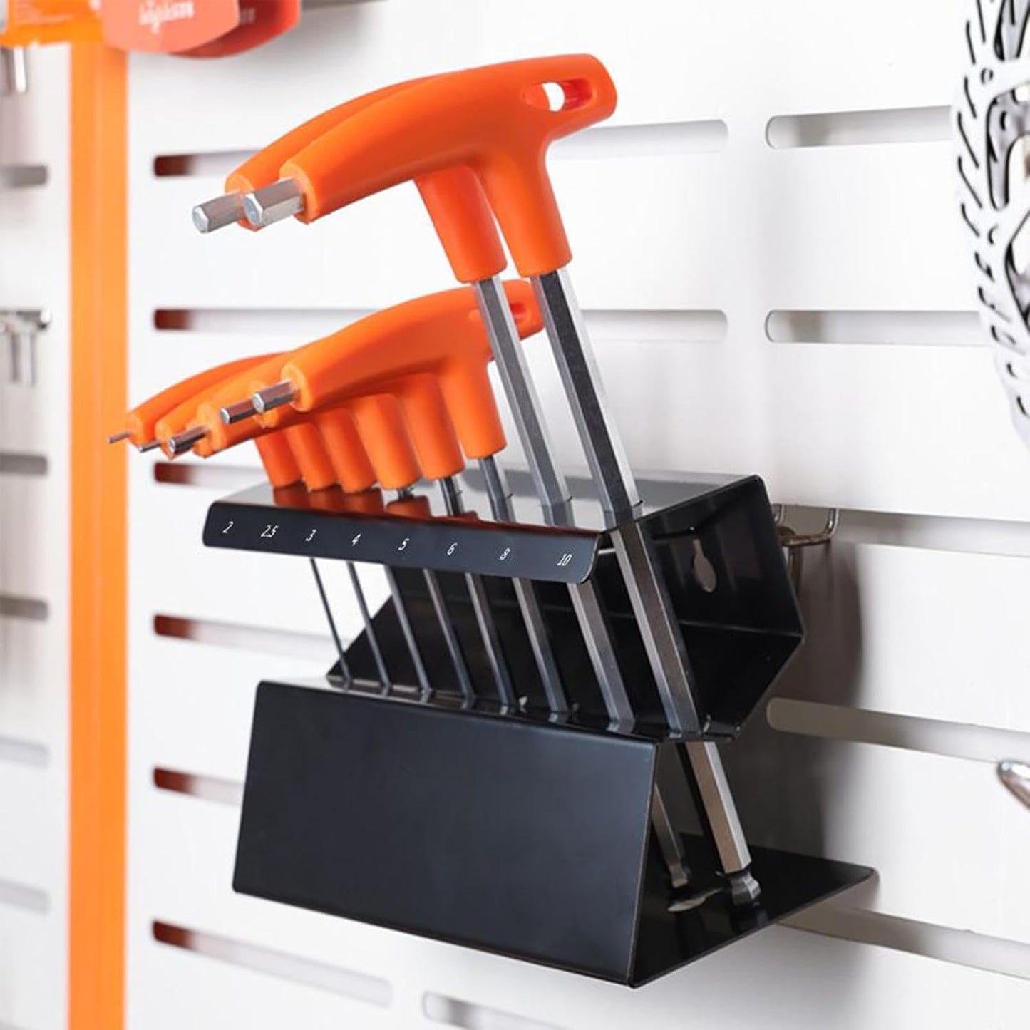 GENERIC Support De Rangement Pour Clés – Support Hexagonal Pour Garage | Organiseur D'outils Robuste Avec Cadre Peu Encombrant Et Fonctionnalités Multi-fentes Pour Atelier, Réparation, Atelier, Salon, Projets