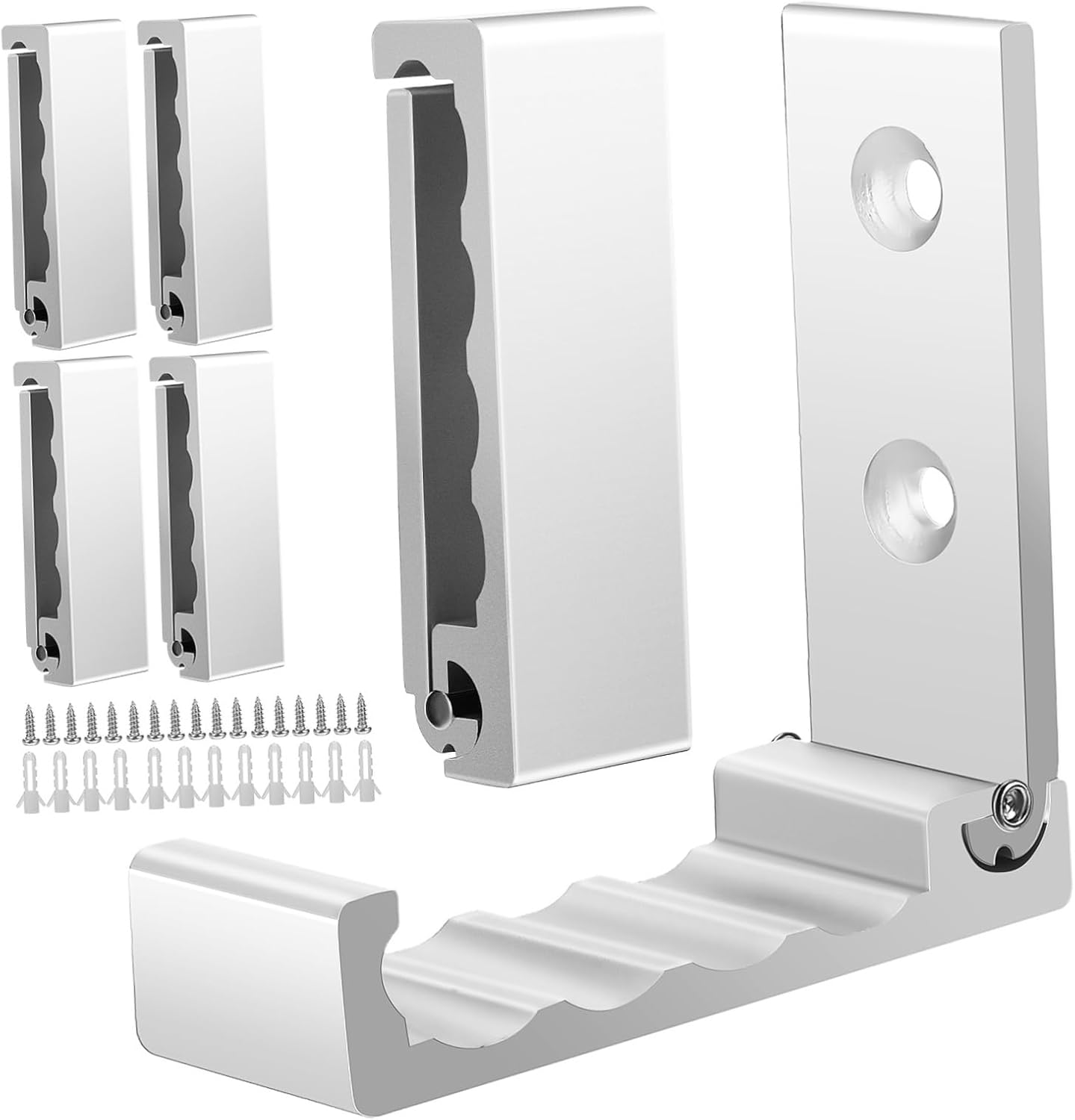  Ciieeo Lot De 6 Muraux Pliables Peu Encombrants Pour Cuisine À À Main Finition Argentée