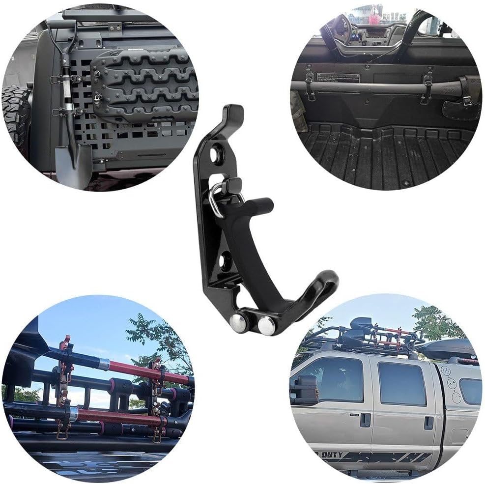  2 Supports De Pelle Pour Galerie De Toit, Kit De Fixation Murale Robuste En Métal Caoutchouc, Support De À Dégagement Rapide, Supports Muraux Pour Camion Bateau