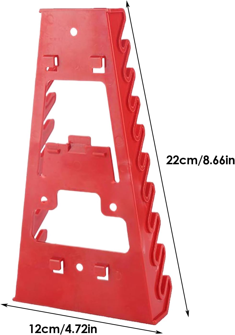  Générique Wrench Organizer, Heavy-Duty Rack For Pegboard, Space-Saving Tool Holder For Screwdrivers And Spanners, Storage Stand For Garage, Workshop, Repair Shop, Living Room