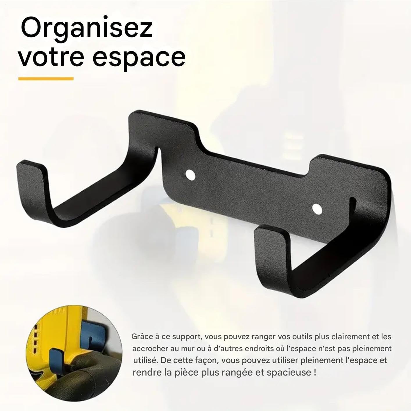  Générique Crochets De Rangement Pour Garage,Porte-Ustensiles Jardin Et Utility | Gain De Place Pour Mur Buanderie Atelier Cuisine Cave Jardin Maison