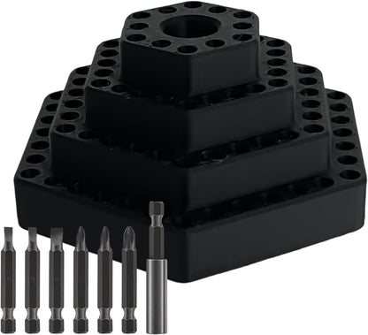  Générique Porte-Forets,Organisateur Pour Hexagonaux 4.8 Mm - Support D'de Vis | Pour Garage, Travail Du Bois, Outils Électriques, Construction, Placoplâtre, Charpentier, Maison