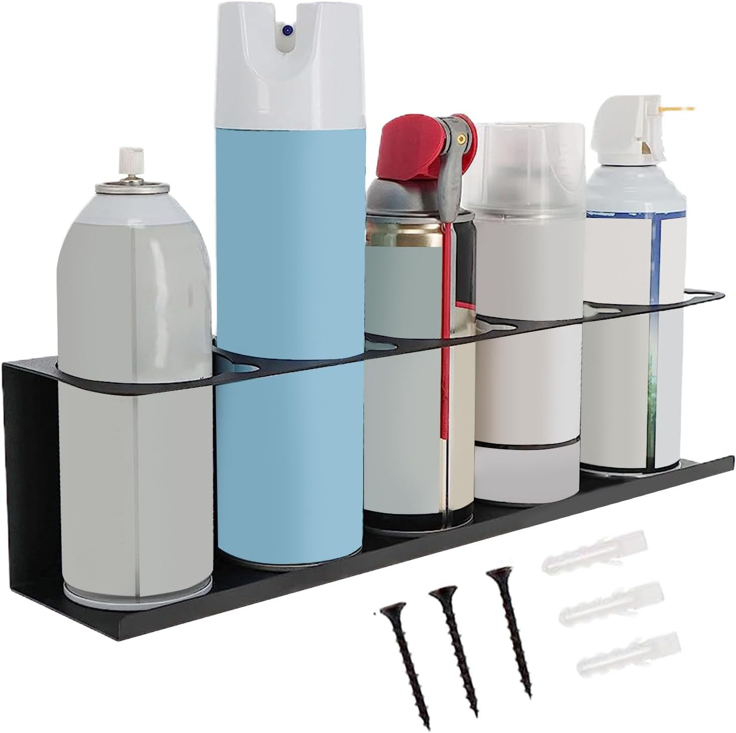  Générique Paint Bottle Organizer, Workshop Wall Sealant Storage, Compartment Caulk Tube Holder Rack, Garage Organizers For Wrench, Screwdriver, Home Industry Tools 16.5x3.5x4.02 Inch