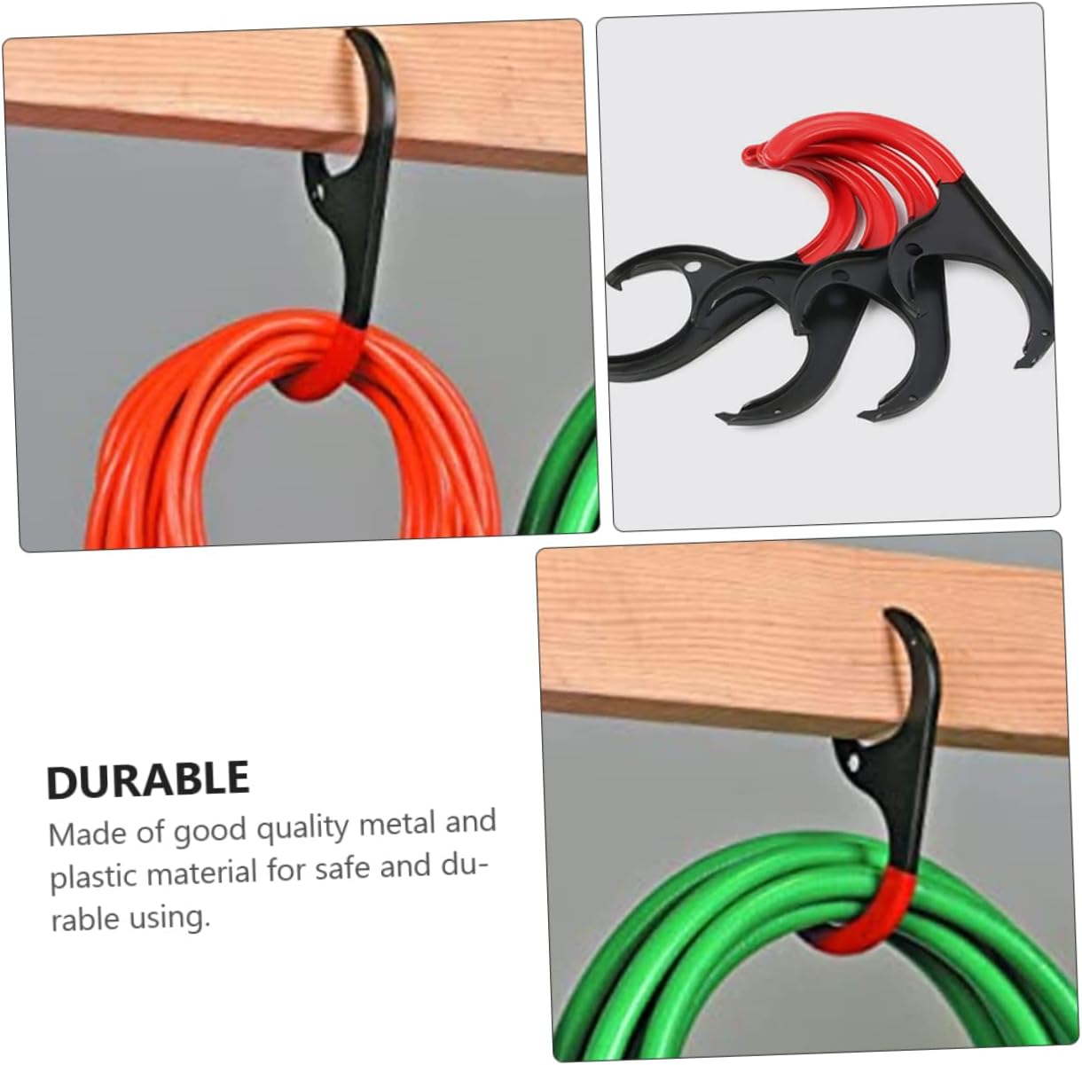  Housoutil Lot De 4 Robustes Pour Planches En Bois Et De Suspension En Métal Pour Rangement De Garage