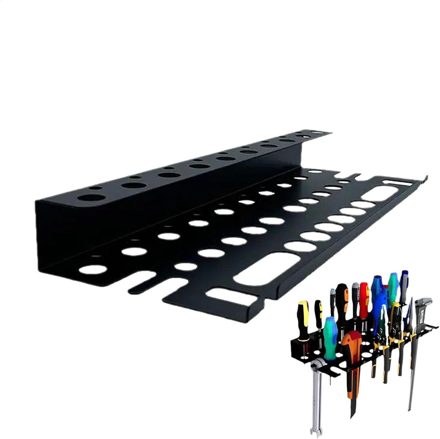 GENERIC Organisateur De Porte-tournevis, Organisateur D'outils En Métal, Support De Rangement De Clés, Organisateur D'outils De Pince, Organisateur De Porte-tournevis, Rangement D'outils Polyvalent, Support