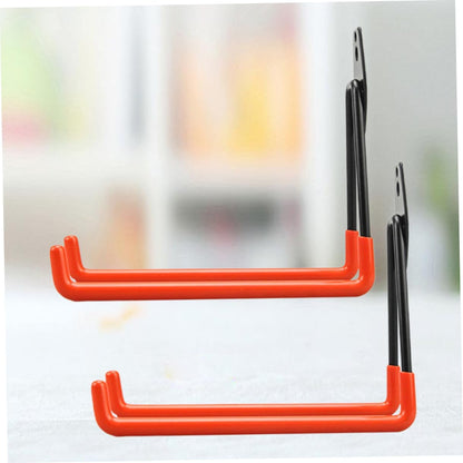  Angoily 2 Pcs Crochets De Rangement D'entrepôt En Fer Pour Outils Et Grands Objets Fixation Murale Facile Pour Garage, Jardin Ou Balcon