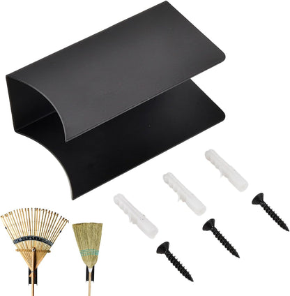  Générique Support Mural Pour Balai - Rangement D'outils De Jardin - Porte-balai à Franges En Acier | Pour Maison, Cuisine, Buanderie, Appartement, Cave, Jardin