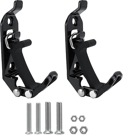  Lot De 2 Supports Muraux Pour Pelle - Fixation Murale - Fermeture Rapide - Support De Charge Lourde - Accessoires De Barres De Toit - Pour Lit, Garage, Camping-car, Transporteur, Travail, Voyage Hors