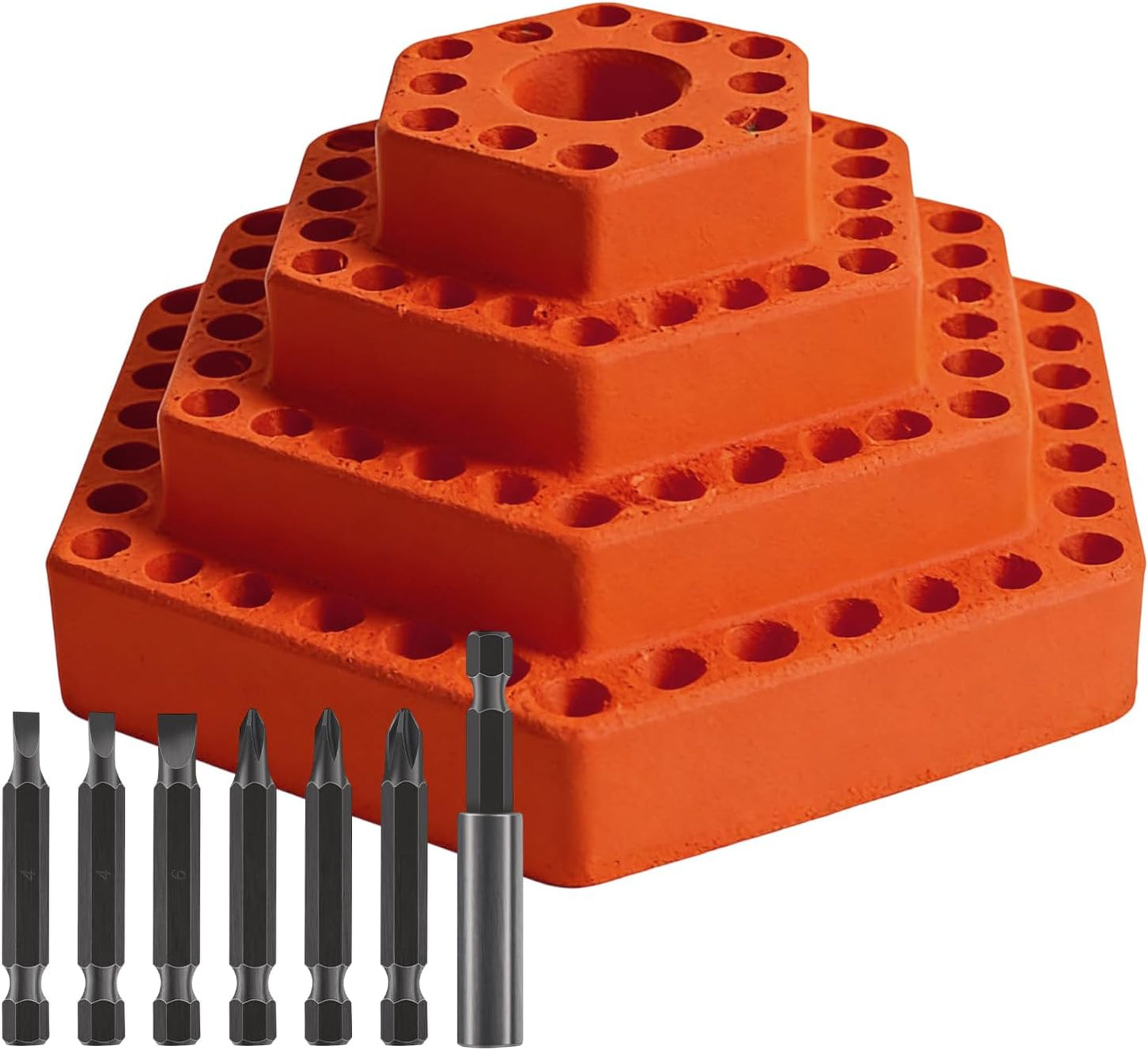 GENERIC Porte-embouts Hexagonaux – Organiseur D'embouts Hexagonaux De 4,8 Mm – Organisateur D'embouts Hexagonaux – Pour Garage, Travail Du Bois, Outils électriques, Construction, Charpentier électrique