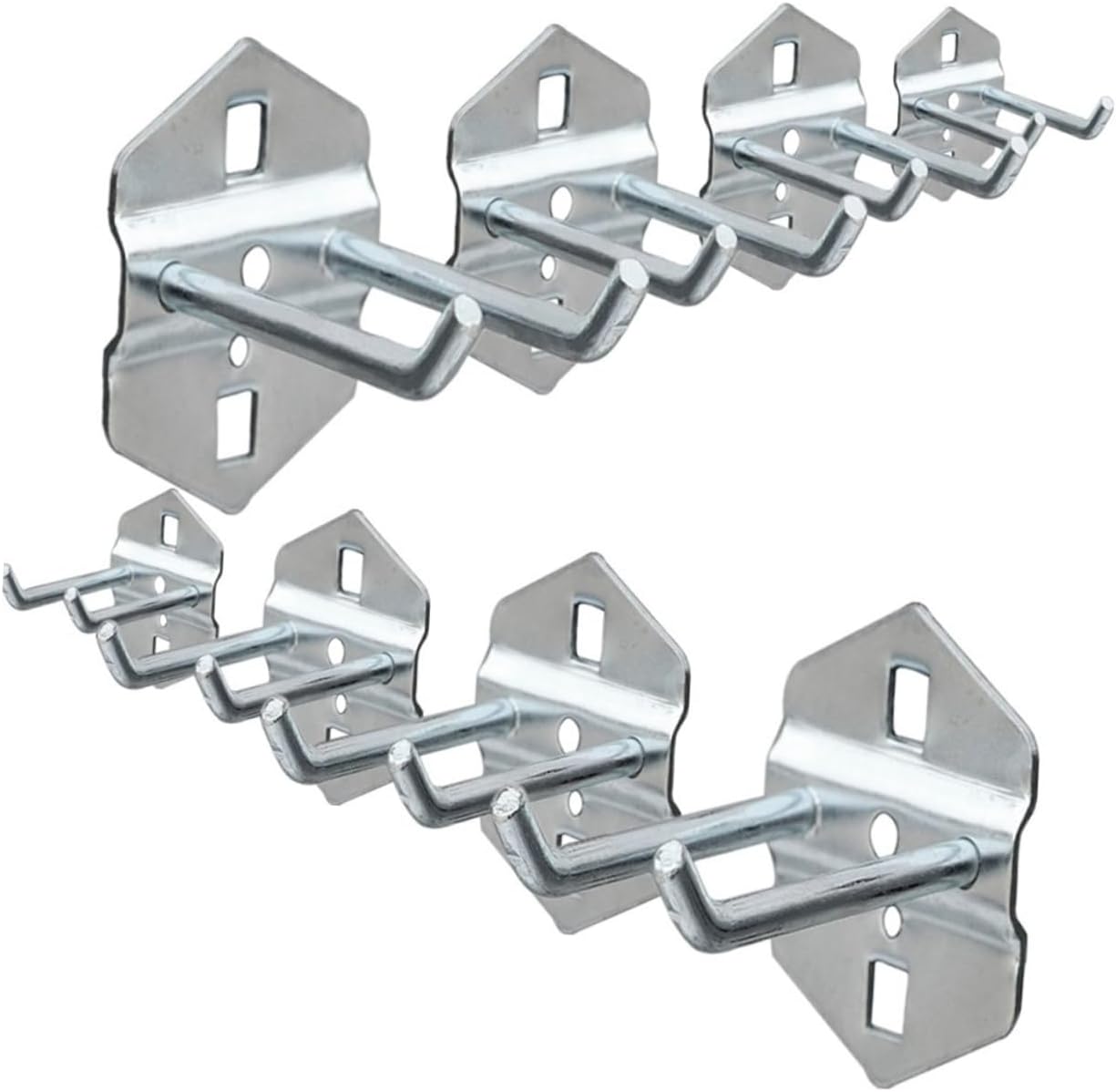  OUNONA 10 Pièces Crochets De Rangement Multi Fonctions Acier Pour Organisation Murale Des Outils Accessoires