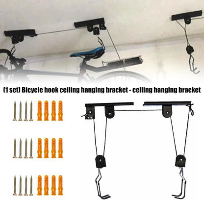  Crochet De Suspension Pour Vélo De Hauteur - Fixation Au Plafond - Fixation Au Plafond - Pour Route, Montagne, Ville