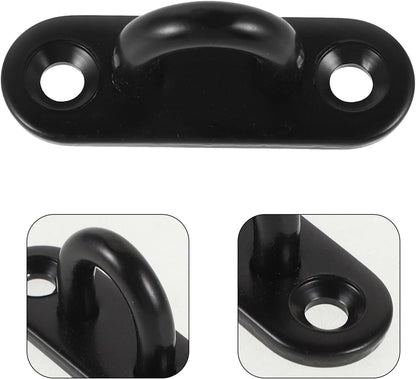  YARNOW Crochets De Plafond Métalliques En Acier Inoxydable Noir M5, Lot De 4 Pièces, Capacité 40 Kg, Portables Et Faciles à Installer Pour Fixation Murale Ou Suspendue