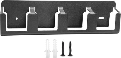 GENERIC Organiseur Mural Pour Piles 4 Emplacements En Acier Massif Robuste | Rack De Piles 18 V – Pour Salon, Chambre à Coucher, Bureau, Garage, Maison, Bureau Et Intérieur