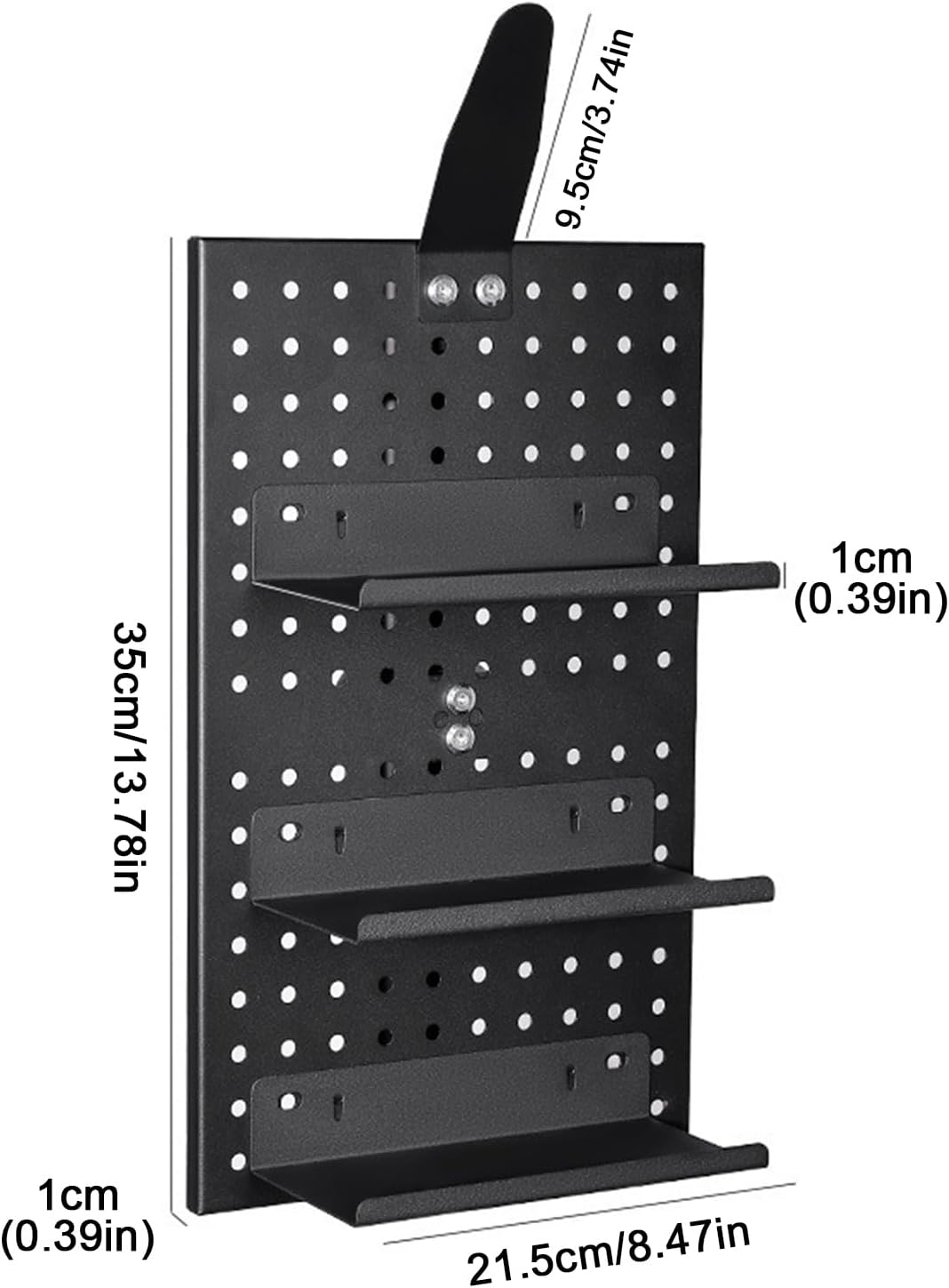  Support D'affichage Pour Panneau Perforé | Organisateur D'outils De Vélo En D'aluminium | Support Mural Pour Casque, Pour Garage, Mur, Bureau, Atelier