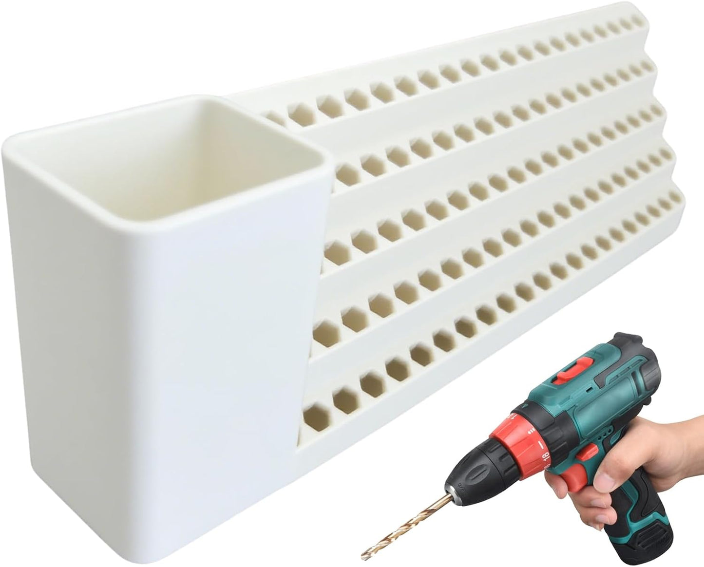 GENERIC Porte-tournevis | Support De Rangement Pour Embouts De Tournevis | Organiseur Mural Superposé Pour Mécanicien, électricien, Charpentier, Garage, Jardin, Maison, Sous-sol