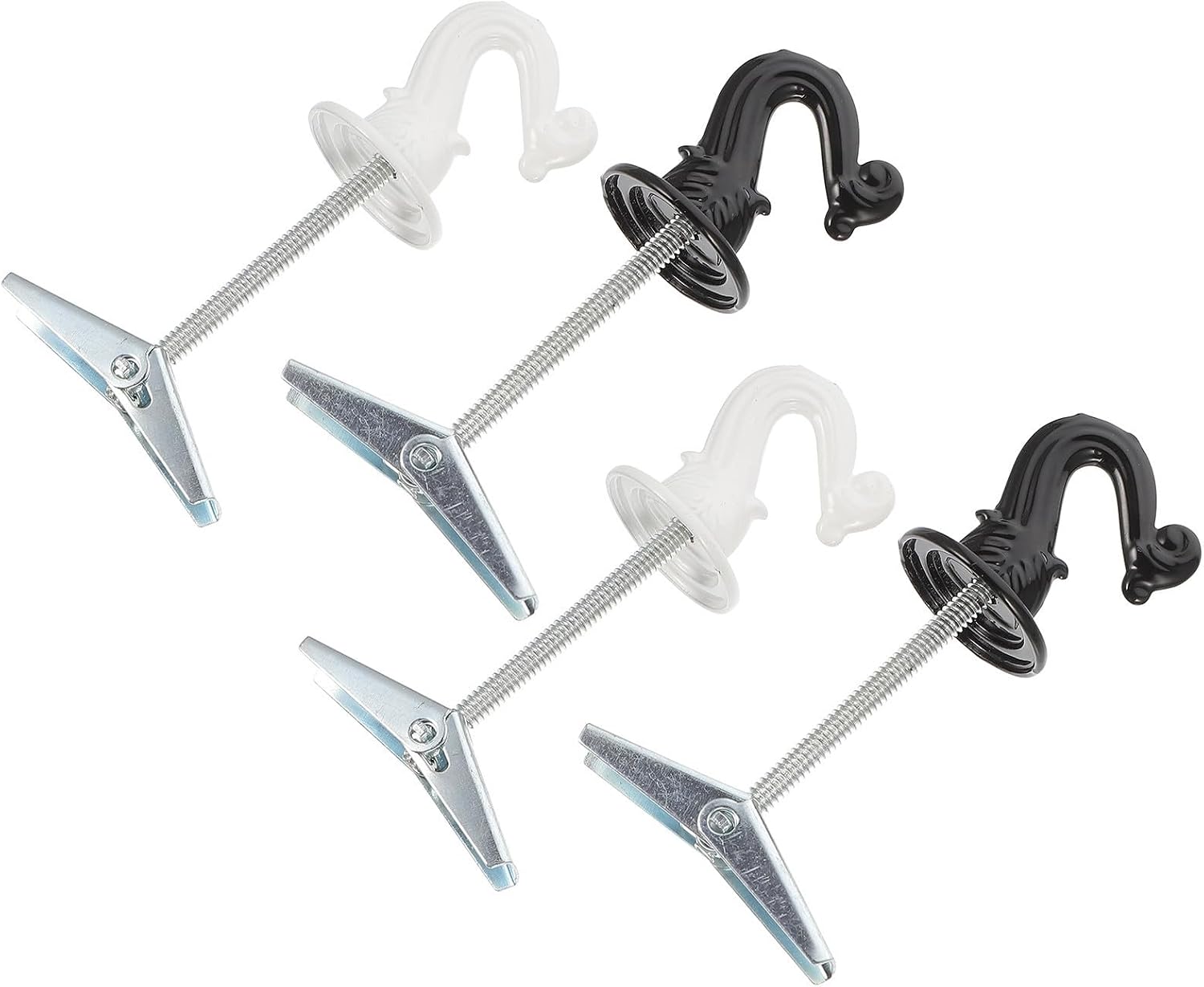  ULTECHNOVO Crochets De Plafond Et Décoration D'espace Pratique Pour Rangement Suspendu En Alliage De Zinc Lot De 4 Pliables Robuste, Faciles à Installer