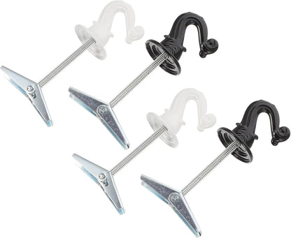  ULTECHNOVO Crochets De Plafond Et Décoration D'espace Pratique Pour Rangement Suspendu En Alliage De Zinc Lot De 4 Pliables Robuste, Faciles à Installer