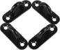  YARNOW Crochets De Plafond Métalliques En Acier Inoxydable Noir M5, Lot De 4 Pièces, Capacité 40 Kg, Portables Et Faciles à Installer Pour Fixation Murale Ou Suspendue