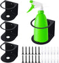 Gerrii Lot De 4 Supports Pour Flacons Pulvérisateurs En Acier Inoxydable Brossé Pour La Maison, Le Garage, Facile à Installer - Support Mural Pour Espace De Travail - Support Pour Bouteilles De