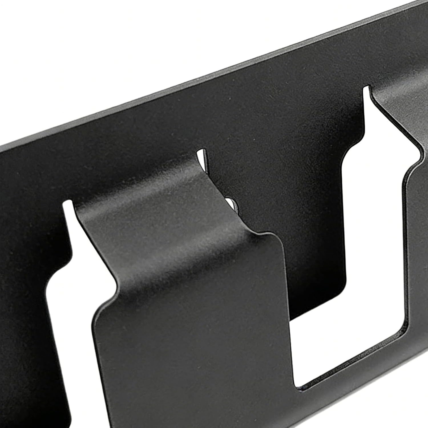 GENERIC Organiseur De Piles Mural En Acier Massif à 4 Emplacements | Porte-piles 18 V | Pour Garage, Bureau, Maison, Chambre à Coucher, étude, Salon Intérieur