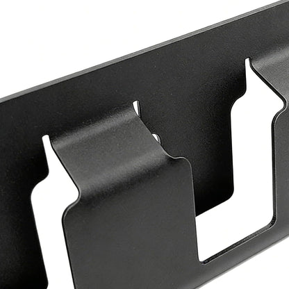GENERIC Organiseur De Piles Mural En Acier Massif à 4 Emplacements | Porte-piles 18 V | Pour Garage, Bureau, Maison, Chambre à Coucher, étude, Salon Intérieur