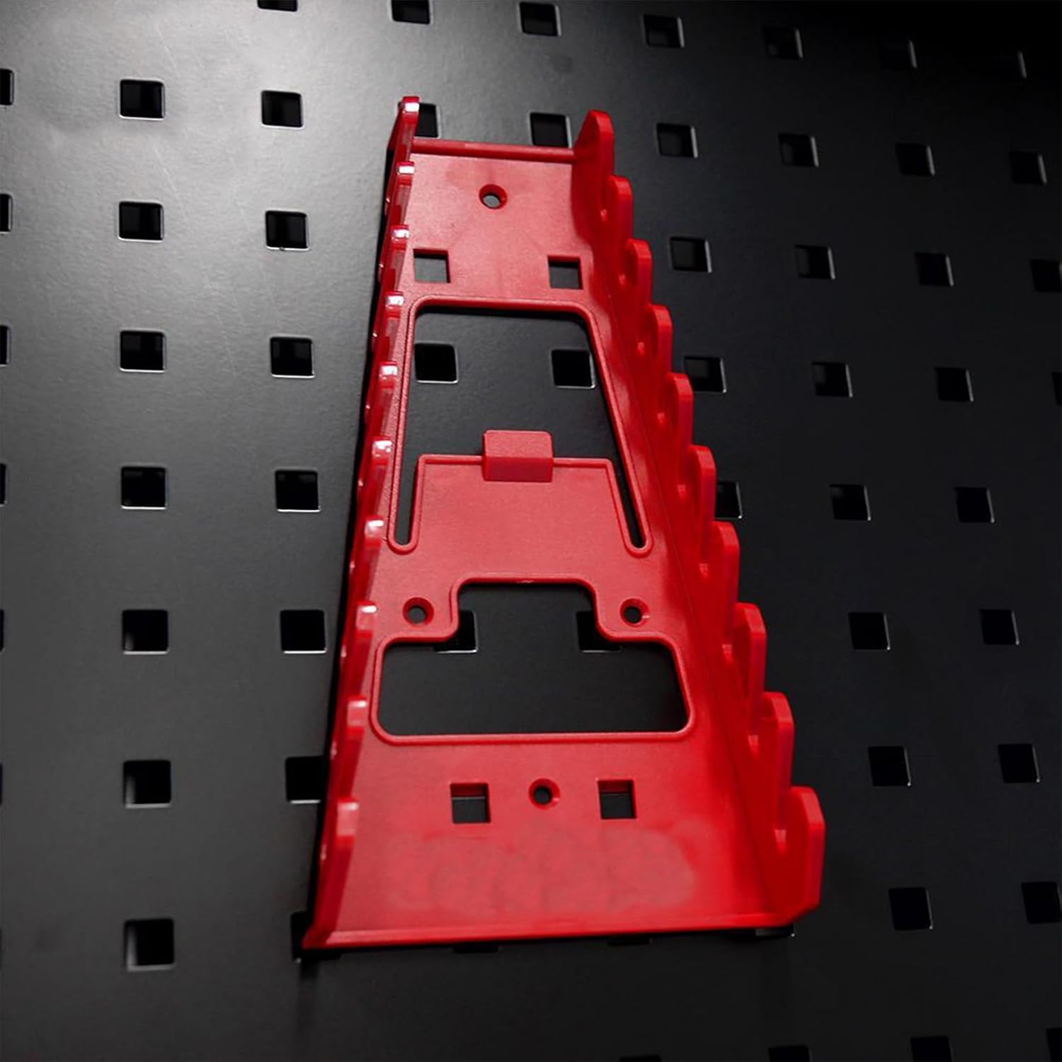  Wrench Organizer, Heavy Duty Wrench Rack Pegboard, 8.66x4.72 Inches Space Saving Screwdriver Tool Storage Stand For Workshop, Garage, Repair Shop, And Living Room