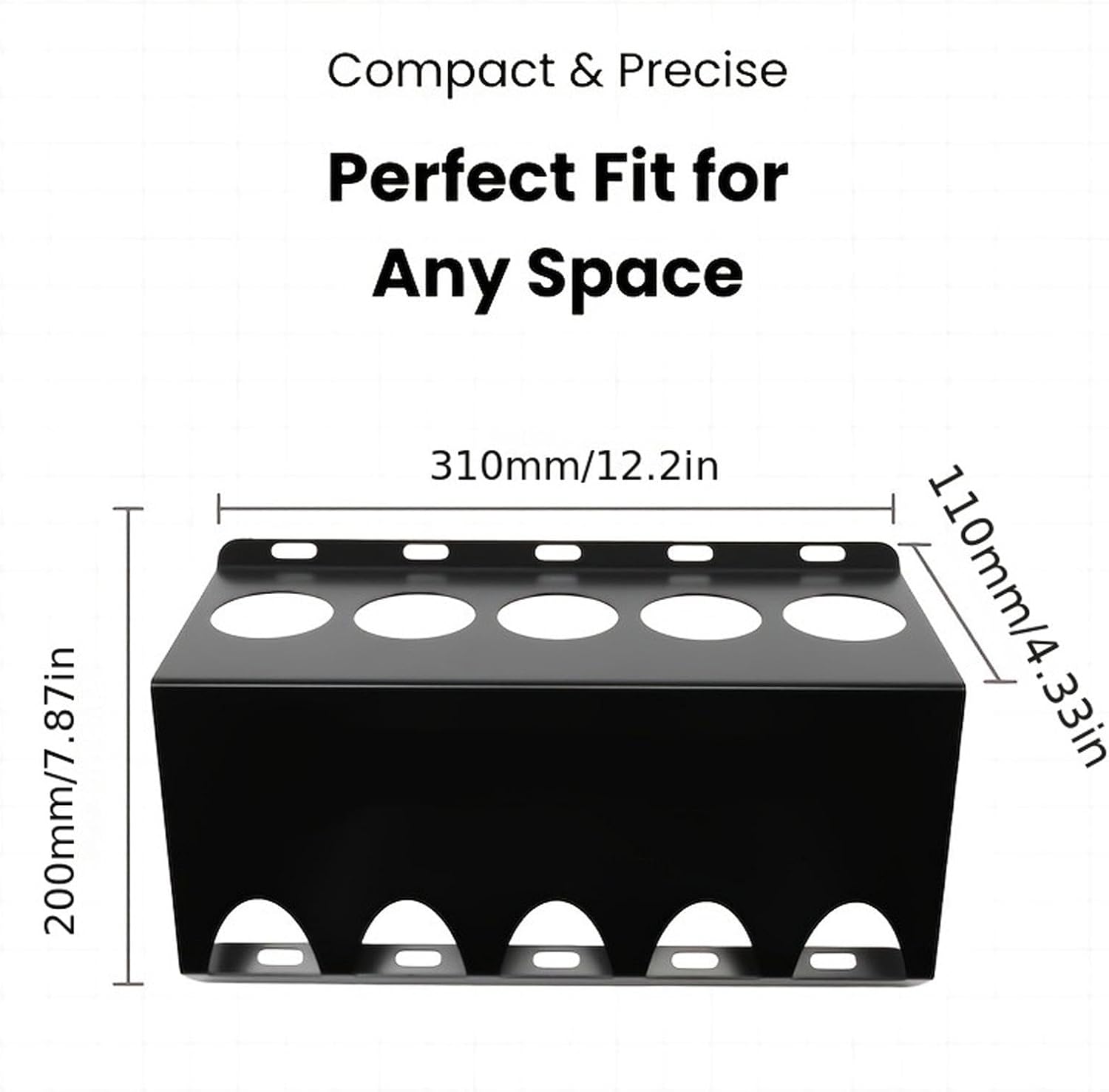 GENERIC Support De Rangement Pour Mastic, Multi-fentes De Stockage, Cadre Durable De 1000 G Avec 5 Emplacements, Porte-outils Robuste Pour Plombiers, électriciens, Décorateurs, Style Support De Calfeutrage