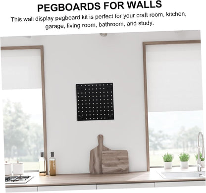  OUNONA Kit De Montage Mural 10 X 10 Pouces Pour Organisateur Doutils Panneau Mural Pour Garage Salle De Bain