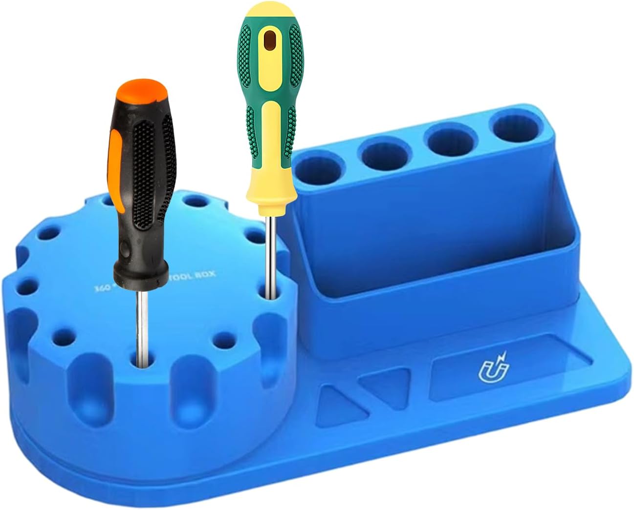  Support Tournevis Polyvalent, Porte-outils Rotatif, Support à Outils De 5,98x2,76x2,17 Pouces Avec Rotation à 360 Degrés, Supportes Rangement Robuste En ABS, Supports Outil Au Design Compact