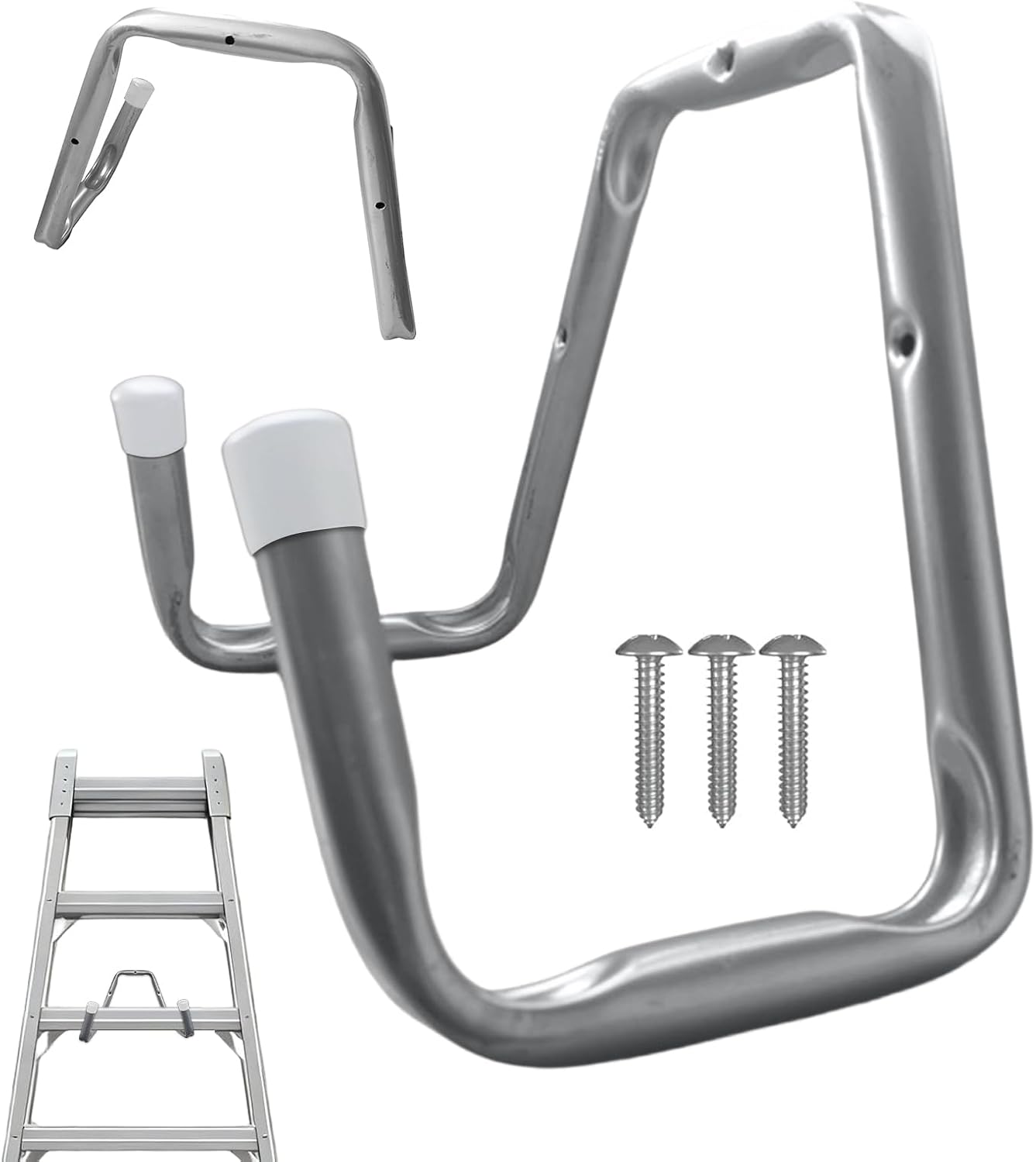  Crochets D'échelle – Support De Tuyau Utilitaire, Crochet Robuste Pour échelles Avec Construction En Acier Durable, Organiseur Mural, Rangement D'outils Et D'échelles, Garage, Abri De Jardin
